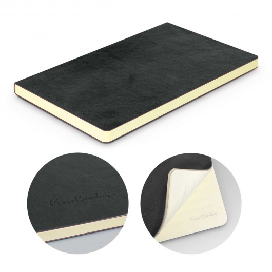 Pierre Cardin Soft Cover Notebooks Latte Black